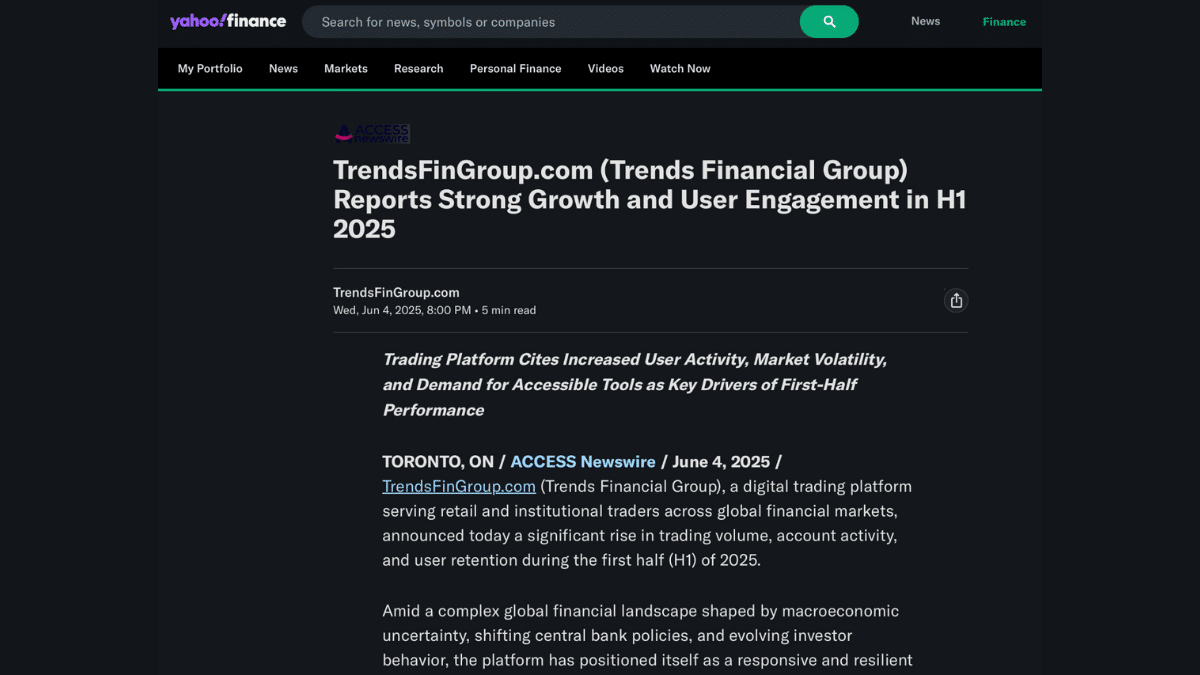 Trends Financial Group - Scam or legit?