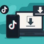 Downloading TikTok videos using SaveTT online tool for easy TikTok video saves and sharing