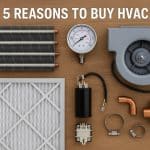 Assorted high-quality HVAC parts and components arranged for maintenance and repair tasks