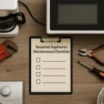 Appliance maintenance checklist with tools and expert tips from HnkParts for seasonal care