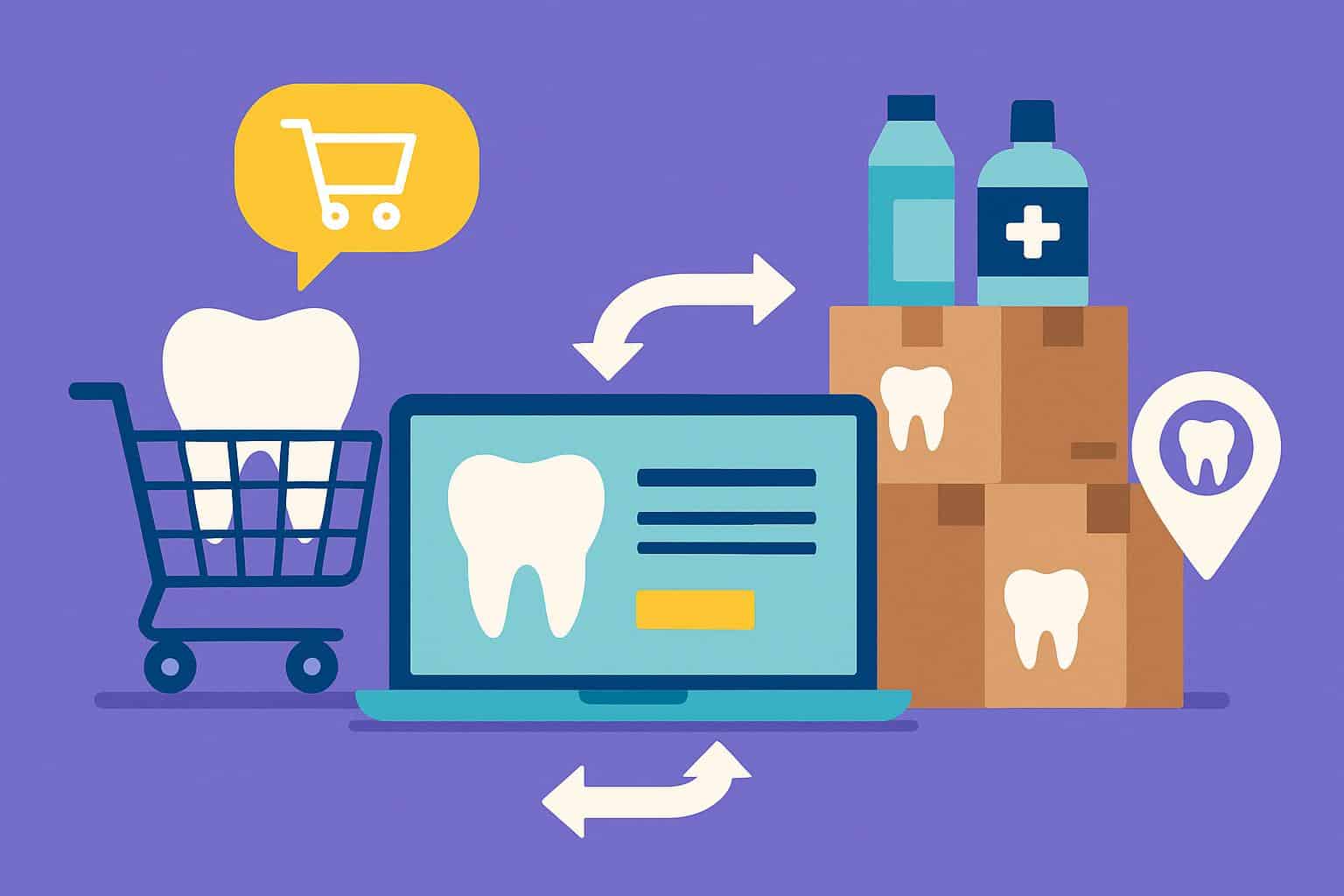 Digital dental marketplace streamlining supply chain with direct-to-client product distribution