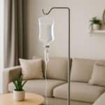 IV drip treatment setup at home in Dubai for energy boost, immunity support, and skin glow