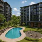 Modern amenities and lush green spaces at Pinery Residences by Hoi Hup promoting active lifestyles