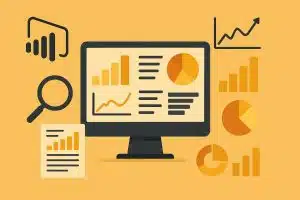 Power BI dashboard visualization representing data analysis for business intelligence careers