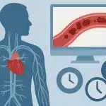 Medical professional reviewing recovery strategies for blood clot patients in a clinical setting