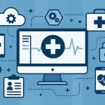 Cutting-edge healthcare software interface transforming patient care and medical management