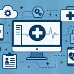 Cutting-edge healthcare software interface transforming patient care and medical management