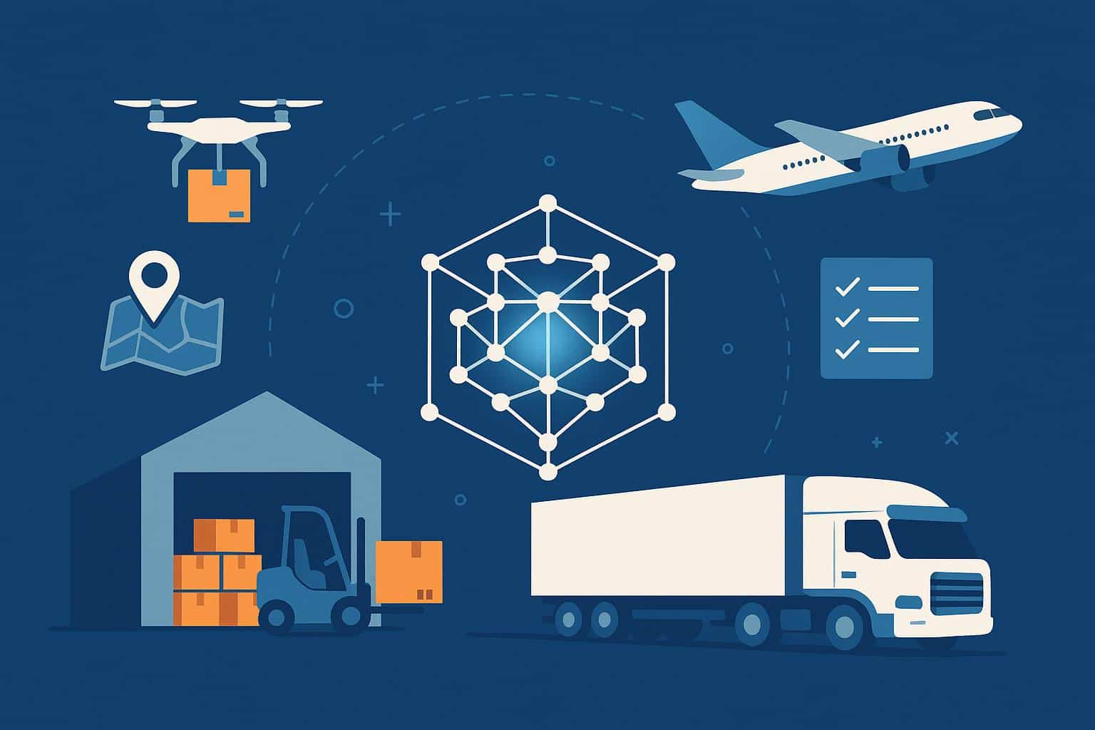 Artificial intelligence optimizing supply chain and logistics operations for businesses