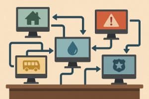 Fragmented municipal infrastructure causing inefficiency and increased administrative workload