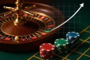 Roulette wheel and betting chips illustrating table awareness impact on decision-making