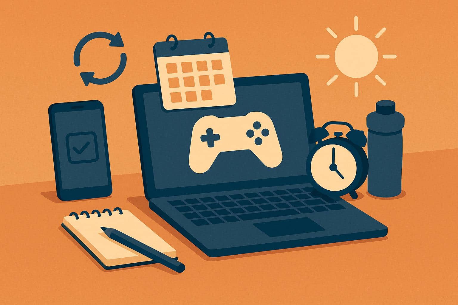 Gamers interacting online, illustrating how daily habits influence the virtual gaming experience