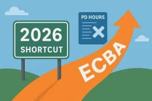 ECBA study materials and planning tools illustrating changes after PD hours requirement removal