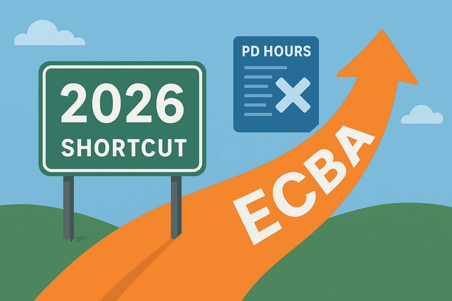 ECBA study materials and planning tools illustrating changes after PD hours requirement removal