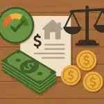 Credit score report and loan comparison charts highlighting options for good credit borrowers