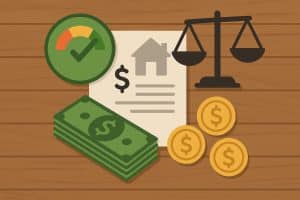 Credit score report and loan comparison charts highlighting options for good credit borrowers