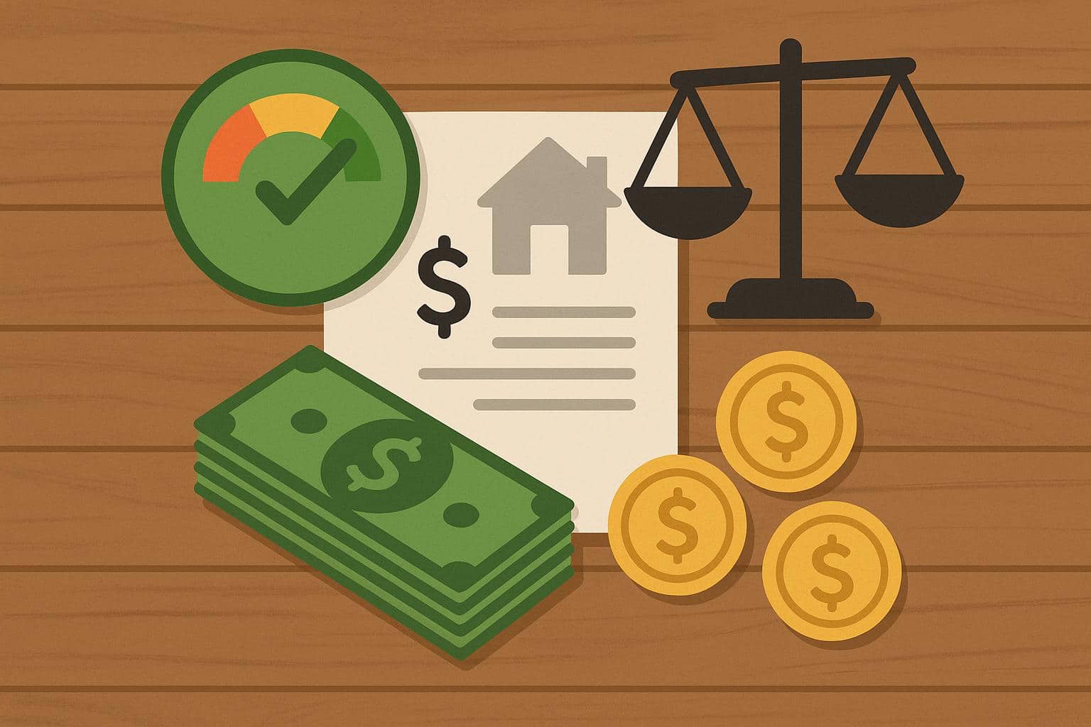 Credit score report and loan comparison charts highlighting options for good credit borrowers