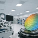 FFU-equipped cleanroom with advanced filtration for precision electronics and semiconductor assembly