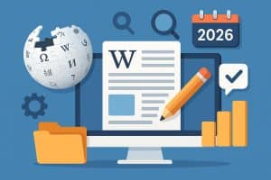 Wikipedia page creation services for brands and companies, professional digital branding concept