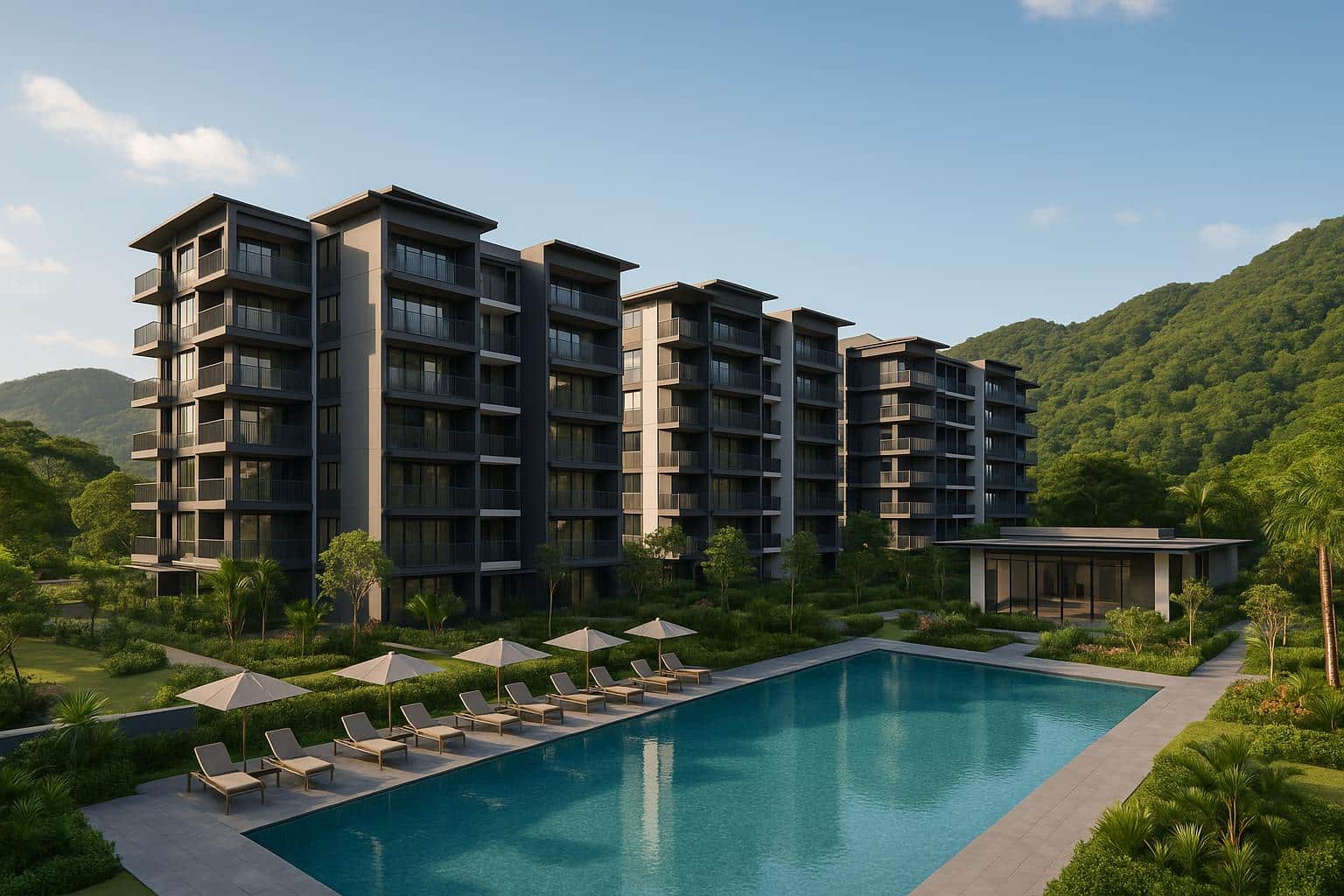 Solano Grand modern executive condominium at Bukit Panjang’s Long Hills residential area