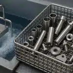 Electropolishing equipment finishing stainless steel parts for manufacturing cost reduction