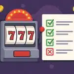 Online slot machine interface with registration form, highlighting secure account creation steps