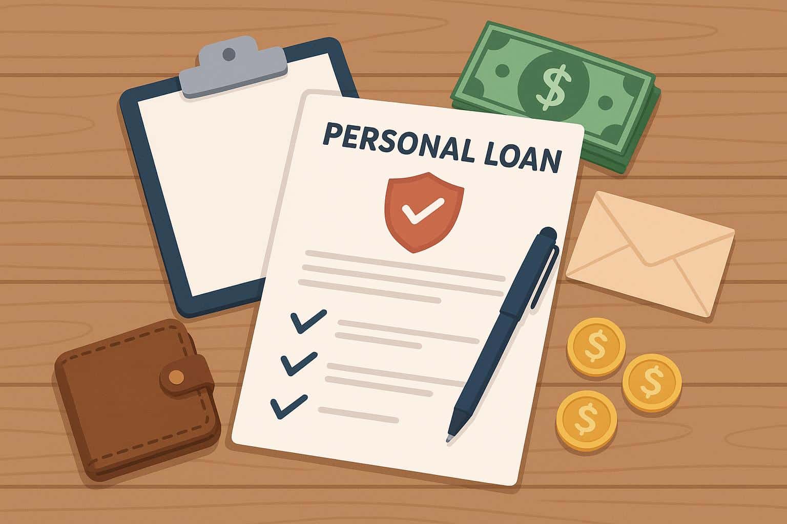 Personal loan application steps illustrated for first-time borrowers securing financial support