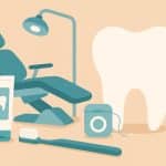Bright dental office with calming decor and soothing colors to ease dental visit anxiety