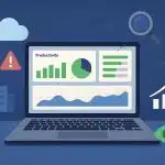 Remote team productivity analytics dashboard showcasing visibility and output metrics with Controlio