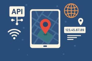 IP address API pinpointing business locations on a digital map for data-driven decisions